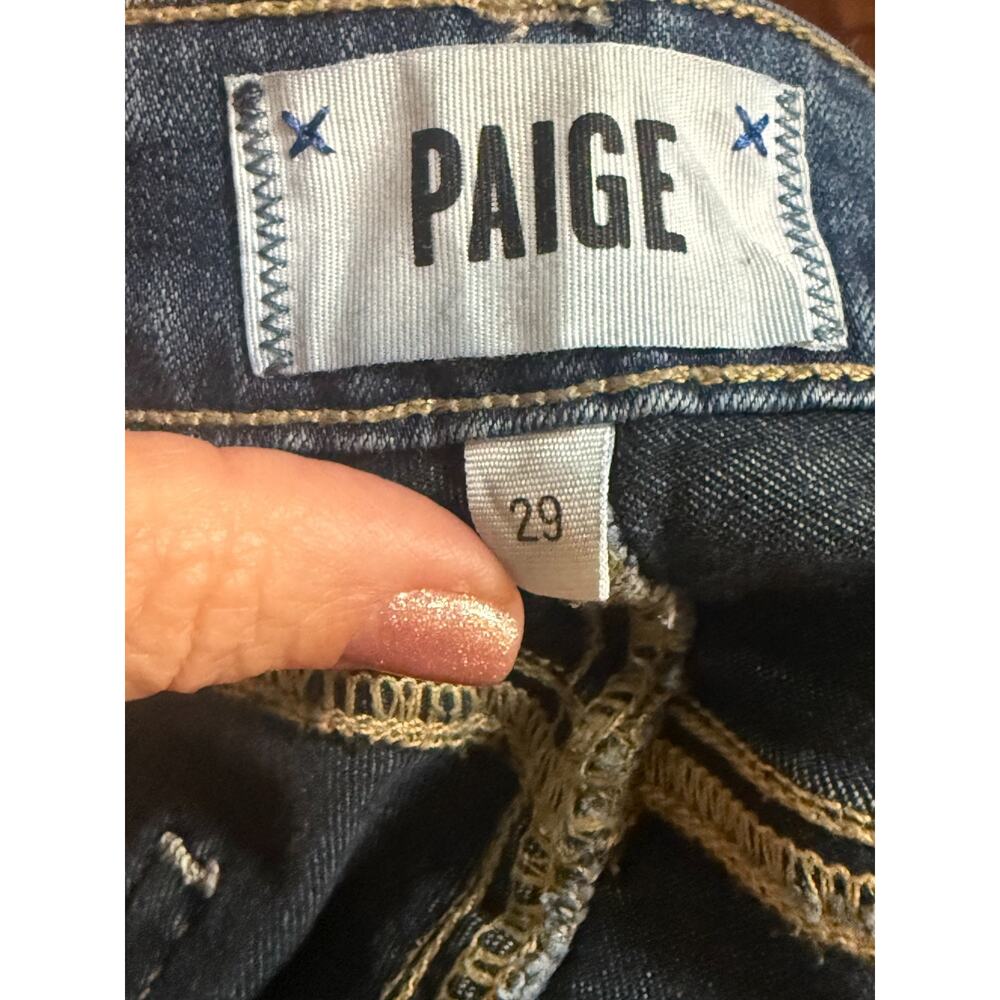 Paige Jeans Women's Verdugo Ultra Skinny Stretch Dark Wash Blue Denim Size 29 - Picture 7 of 8